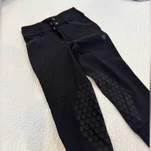 Maya Delorez Black Equestrian Breeches - Riding Pants - Silicone Knee Grip - S